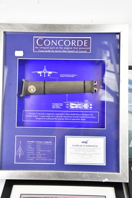 Lot 2432 - Three signed Concorde photos, each signed by...