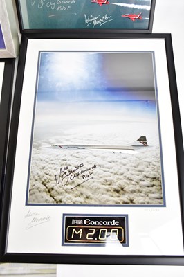 Lot 2432 - Three signed Concorde photos, each signed by...