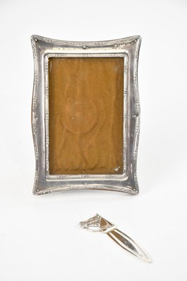 Lot 508 - An Edward VII hallmarked silver mounted easel...
