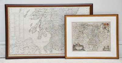 Lot 1034 - JOHANNES JANSSONIUS; a 17th century hand...