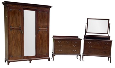 Lot 295 - An early 20th century mahogany three piece...