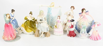 Lot 487 - ROYAL DOULTON; a group of five figures to...