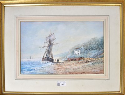 Lot 383 - FAIRBAIRN; watercolour, 'Thurstaston Cottage',...