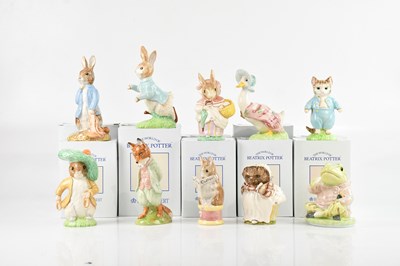 Lot 1629 - ROYAL ALBERT; ten large sized Beatrix Potter...