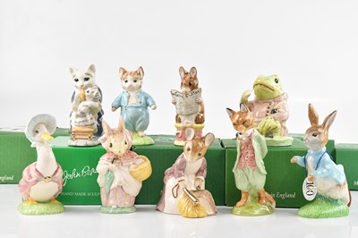 Lot 1615 - BESWICK; nine large sized Beatrix Potter...