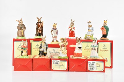 Lot 1635 - ROYAL DOULTON; eleven Bunnykins figures...