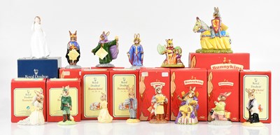 Lot 1623 - ROYAL DOULTON; thirteen Bunnykins figures...