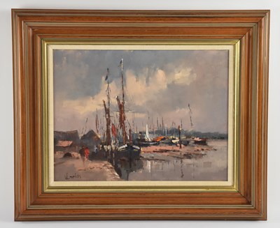 Lot 240 - WILLIAM DAVIES (1928-2011); oil on canvas,...