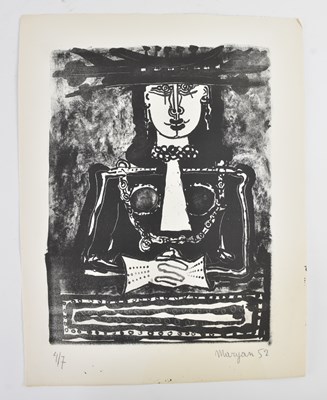 Lot 228 - PINCHAS BURSTEIN MARYAN (Polish, 1927-1977); a...