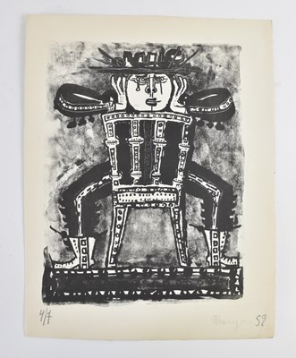 Lot 233 - PINCHAS BURSTEIN MARYAN (Polish, 1927-1977); a...