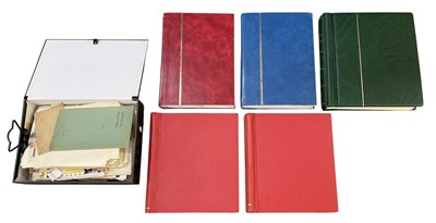 Lot 447 - Three albums and two stockbooks of GB and all...