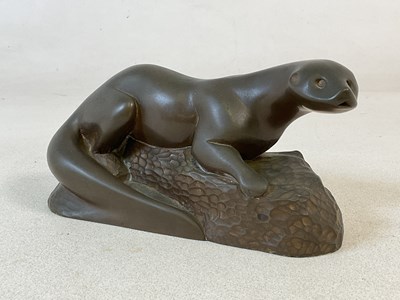 Lot 337 - RICHARD FISHER (contemporary) a bronzed resin...