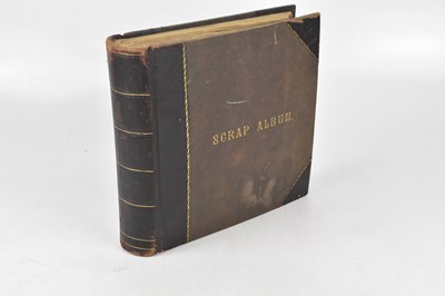 Lot 314 - A Victorian scrap album, with 98 page sides...
