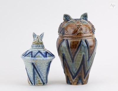 Lot 379 - JENNIE HALE (born 1956); a salt glazed jar...