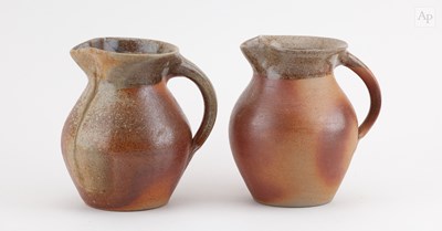 Lot 688 - SVEND BAYER (born 1946); a pair of wood fired...