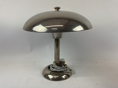 Lot 117 - A modern stainless steel metallic mushroom...