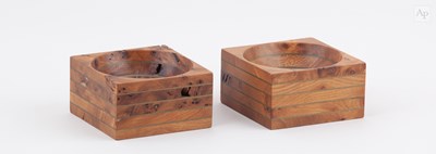 Lot 766 - JOHN MAKEPEACE (born 1939); a pair of square...