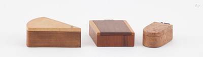 Lot 770 - RICHARD WINDLEY; a trio of small wooden boxes,...