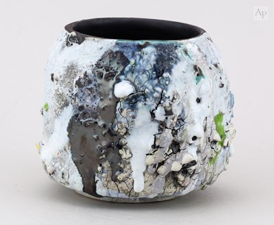 Lot 632 - SAM HALL (born 1967); a stoneware teabowl with...