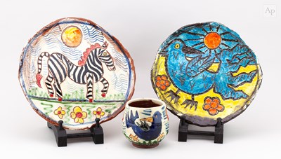 Lot 214 - BEN FOSKER (born 1960); a slip decorated...