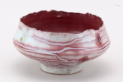 Lot 257 - CHRIS BARNES (born 1959); a stoneware footed...