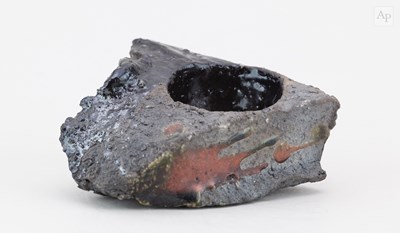 Lot 598 - ROBERT FORNELL; a stoneware Hikidashi kurinuki...