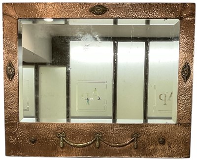 Lot 45 - An early 20th century Art Nouveau hammered...