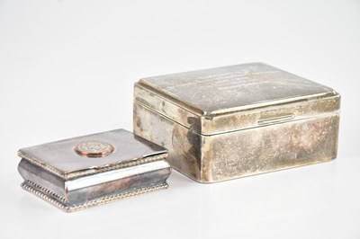 Lot 513 - ADIE BROTHERS; a hallmarked silver cigarette...