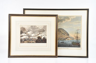 Lot 1020 - VIEW OF THE ROCK AND TOWN OF GIBRALTAR, early...