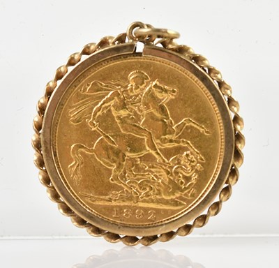 Lot 583 - A Victorian full sovereign, 1892, Jubilee head,...
