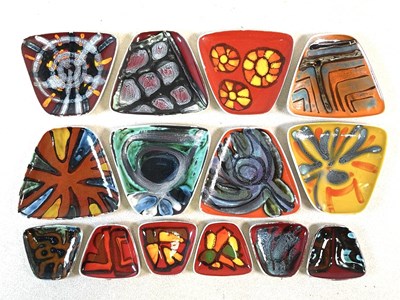 Lot 348 - POOLE POTTERY; a group of eight shape 81 small...