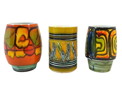 Lot 361 - POOLE POTTERY; two shape 83 vases, one of...