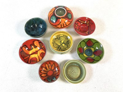 Lot 364 - POOLE POTTERY; eight small pieces including a...
