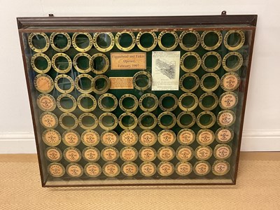Lot 148 - FIRKIN BREWERY; a glazed display case, with a...