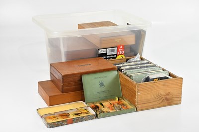 Lot 1431 - A collection of home made fishing flies, in...