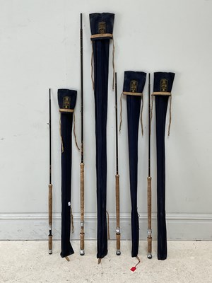 Lot 1422 - HARDY; an #8 Graphite Salmon Fly rod, three...