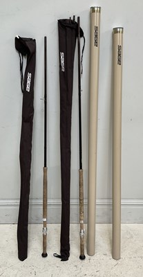 Lot 1438 - SAGE; a Graphite III three piece fishing rod,...