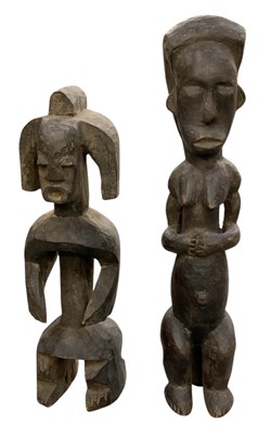 Lot 1029 - A Nigerian Mumuye carved wooden figure, height...