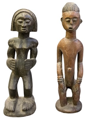 Lot 1030 - An African carved wooden Gabon Fang Bieri...