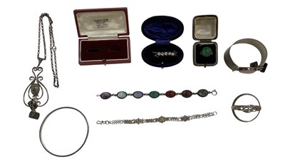 Lot 1333 - A quantity of assorted 925 and white metal...