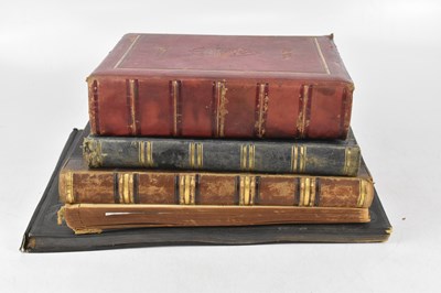 Lot 320 - Four photograph albums c1900, comprising a ¾...