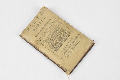 Lot 8 - PICTA POESIS AB AUTHORE DEUNO RECOGNITA UT...