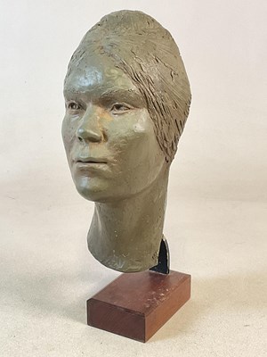 Lot 333 - LEN WILSHAW; a resin and aluminium bronze...