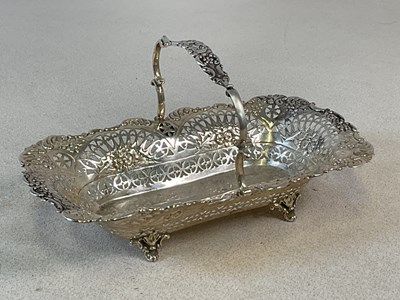 Lot 484 - A late Victorian hallmarked silver basket of...