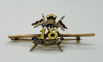Lot 577 - A rose metal and yellow metal sweetheart...