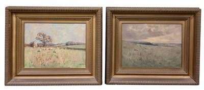 Lot 183 - M KELLOCK; a pair of oils on canvas, rural...