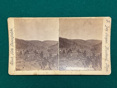 Lot 191 - A rare 19th century stereograph, Deadwood from...