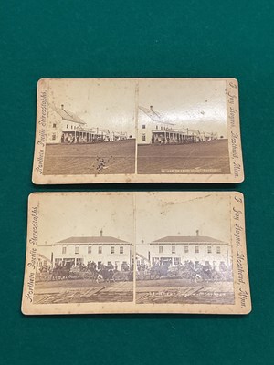 Lot 192 - A rare 19th century stereograph, Wheat Buying,...