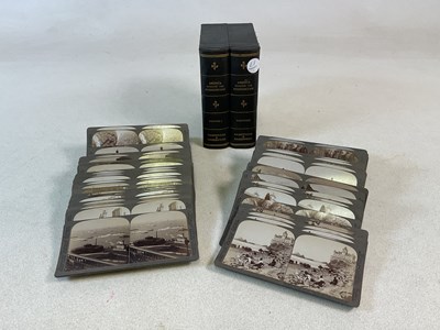 Lot 199 - A double 'book' box of stereographs, America...