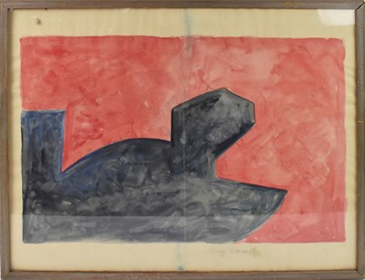 Lot 175 - SERGE POLIAKOFF (1900-1969); watercolour,...